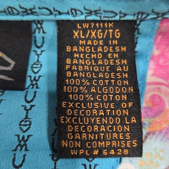 Wrangler Pink Pearl Snap Long Sleeve Western Shirt Size XL Cowgirl Country Rodeo - Picture 7 of 16